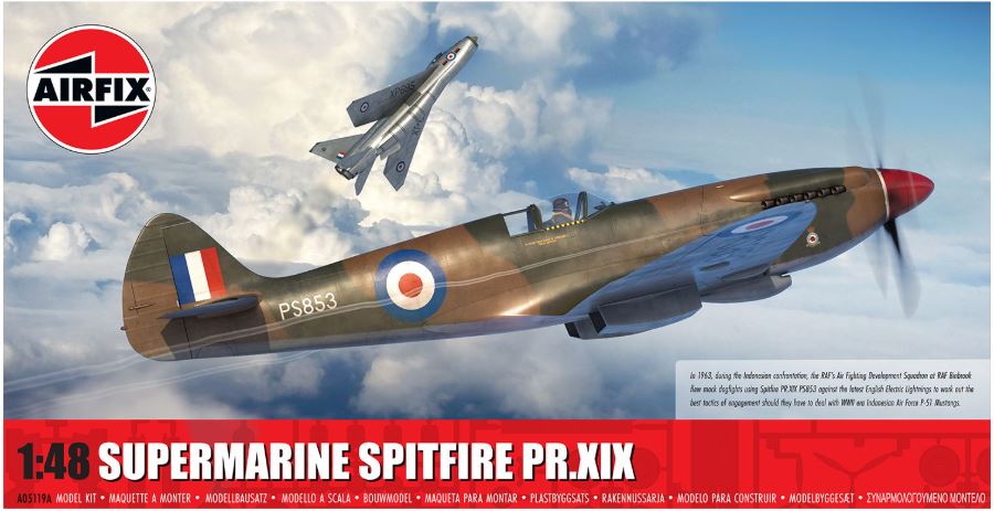 SUPERMARINE SPITFIRE PR.XIX KIT 1:48 Scala 1:48 Airfix