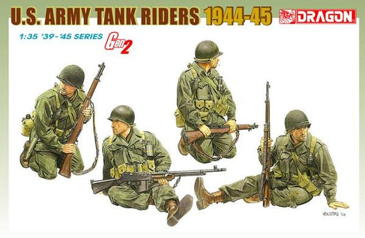 US ARMY TANK RIDERS 1944-45 KIT 1:35 Scala 1:35 Dragon