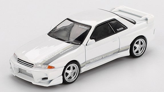 NISSAN SKYLINE GT-R (R32) VEILSIDE COMBAT C-I WHITE 2011 1:64 Scala 1:64 Mini GT