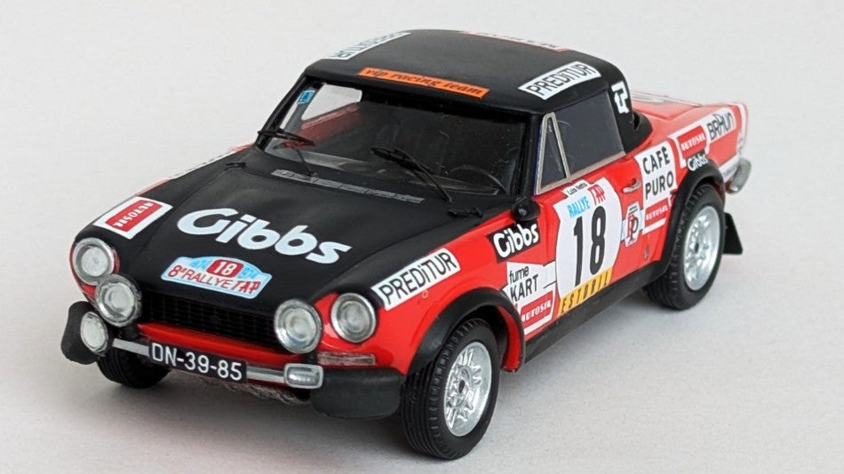 FIAT 124 SPORT SPIDER 1600 TAP RALLY 1974 LUIS NETTO-"JOCAMES"1:43 Scala 1:43 Trofeu