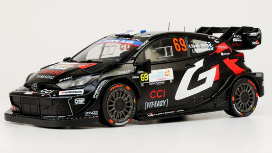 TOYOTA GR YARIS N.69 RALLY1 ISLAS CANARIS 2025 ROVANPERA-HALTTUNEN1:18
 Scala 1:18 Ixo Model