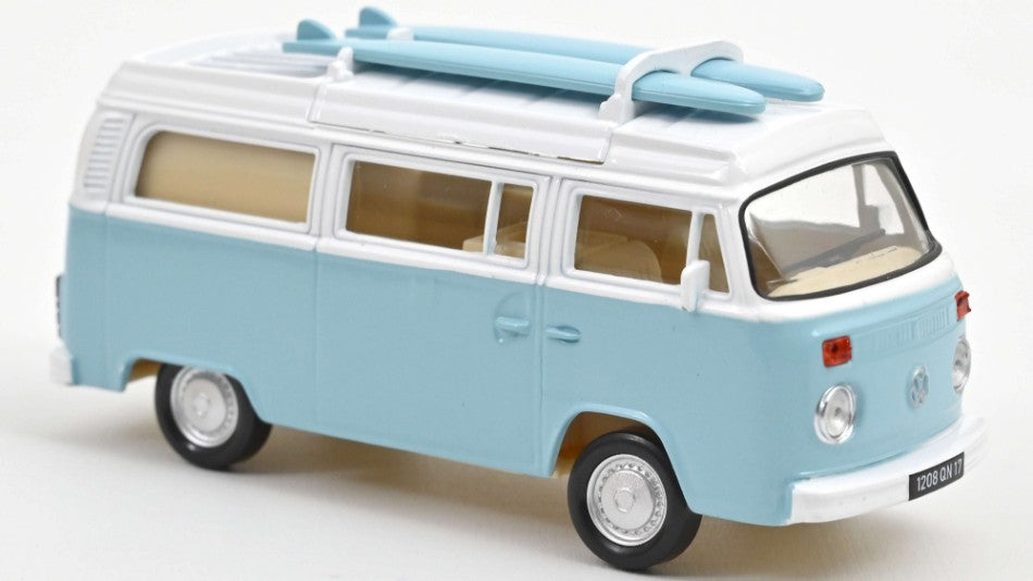 VW COMBI T2b CAMPER VAN 1973 PASTEL BLUE JET-CAR 1:43 Scala 1:43 Norev