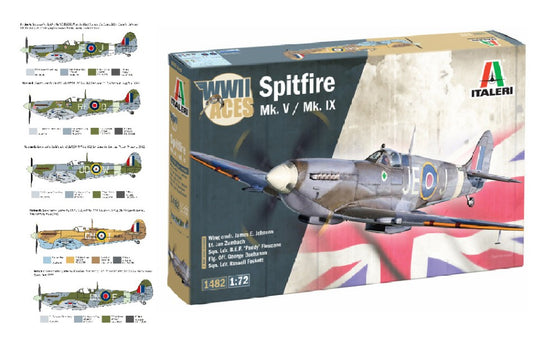 SPITFIRE Mk.V / Mk.IX ACES KIT 1:72 Scala 1:72 Italeri