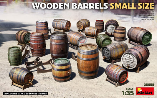 WOODEN BARRELS SMALL SIZE KIT 1:35 Scala 1:35 Miniart