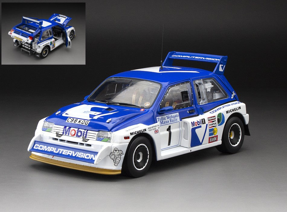 MG METRO 6R4 N.1 WINNER MANX INTERNAT. RALLY 1986 T.POND-R.ARTHUR 1:18 Scala 1:18 SunStar