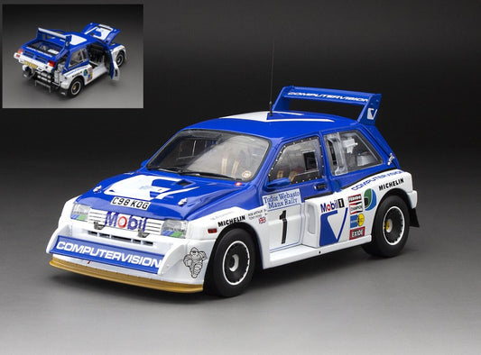 MG METRO 6R4 N.1 WINNER MANX INTERNAT. RALLY 1986 T.POND-R.ARTHUR 1:18 Scala 1:18 SunStar