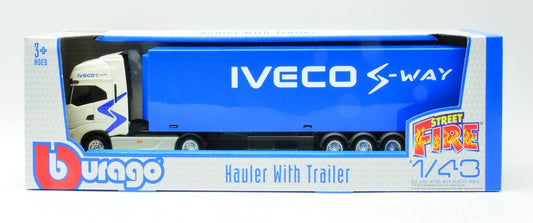 BILICO IVECO S-WAY BIANCO/BLU 1:43 Scala 1:43 Burago