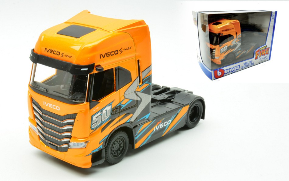 MOTRICE IVECO S-WAY ORANGE 1:43 Scala 1:43 Burago