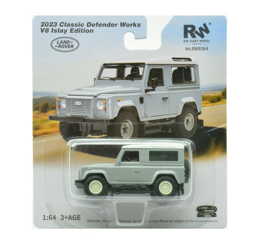 LAND ROVER DEFENDER WORKS V8 ISLAY EDITION GREY W/WHITE ROOF 1:64 Scala 1:64 RE.EL.Toys