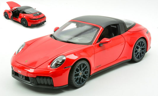 PORSCHE 911 (992.2) TARGA 4 GTS HYBRID 2025 RED 1:18 Scala 1:18 Maisto