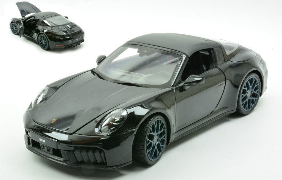 PORSCHE 911 (992.2) TARGA 4 GTS HYBRID 2025 BLACK 1:18 Scala 1:18 Maisto