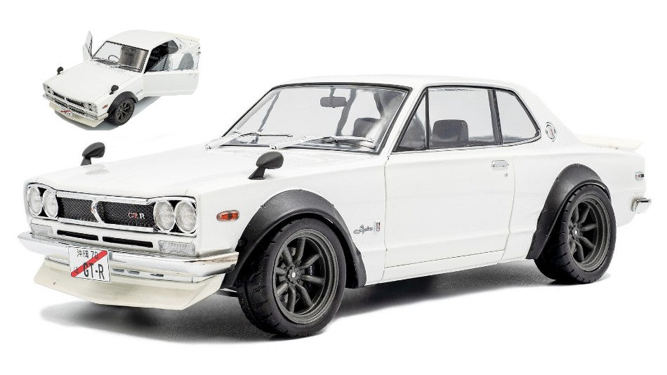 NISSAN SKYLINE (C10) HAKOSUKA SOLIDO WORKS 1970 PEARL WHITE 1:18 Scala 1:18 Solido