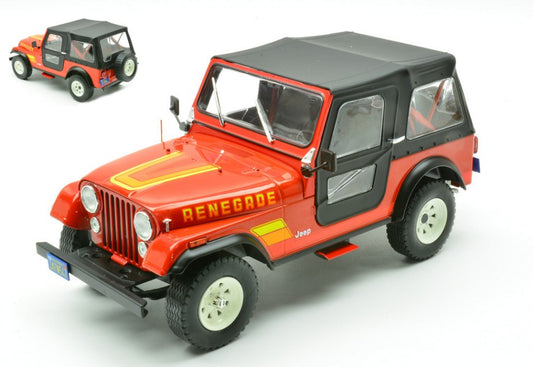 JEEP CJ-7 RENEGADE 1980 RED 1:24 Scala 1:24 Whitebox
