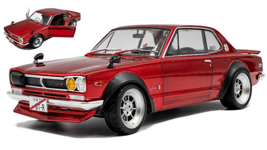 NISSAN SKYLINE (C10) HAKOSUKA SOLIDO WORKS 1970 MET.RED 1:18 Scala 1:18 Solido