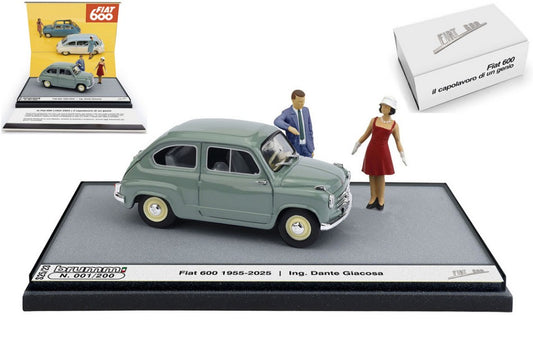 FIAT 600 1a SERIE 1955 70mo ANNIVERSARIO LIMITED Pz.200 1:43 Scala 1:43 Brumm