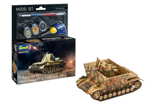 FLAKPANZER IV "MOBELWAGEN" 3,7 cm FLAK 43 MODEL SET KIT 1:72 Scala 1:72 Revell