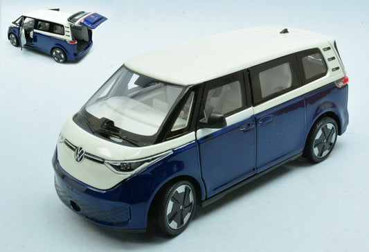 VW ID BUZZ METALLIC DARK BLUE W/WHITE ROOF 1:24 Scala 1:24 Welly