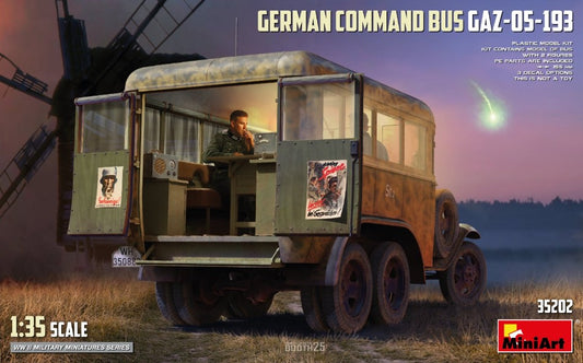 GERMAN COMMAND BUS GAZ-05-193 KIT 1:35 Scala 1:35 Miniart