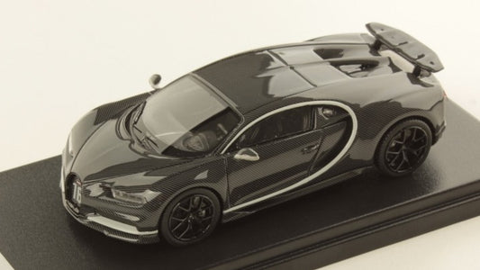 BUGATTI CHIRON SPORT GREY CARBON W/RAFALE MET.SILVER FRAME 1:43 Scala 1:43 Looksmart