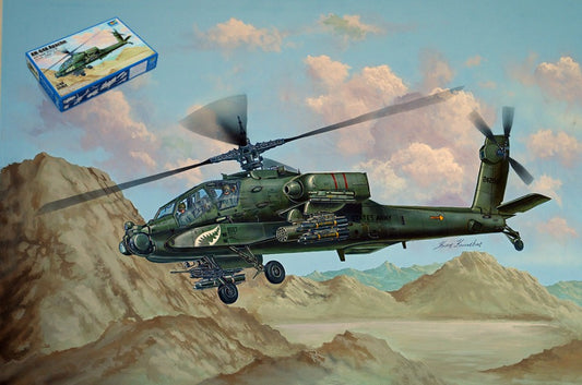 ELICOTTERO AH-64A APACHE KIT 1:48 Scala 1:48 Trumpeter