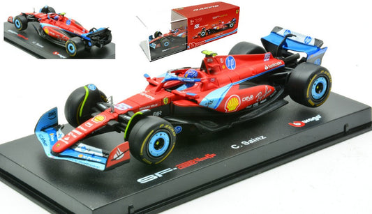 FERRARI SF-24 N.55 5th MIAMI GP 2024 CARLOS SAINZ SIGNATURE 1:43 Scala 1:43 Burago