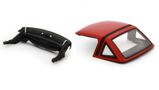 HARD TOP + CAPOTE PER ALFA SPIDER 1.6 1990 RED 1:18 Scala 1:18 Laudo Racing