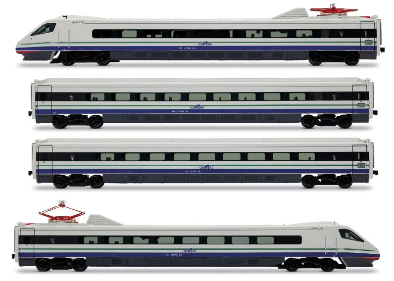 CISALPINO ETR 470 ORIGINAL LIVERY 4-UNIT PACK EP.V 1:87 Scala 1:87 Rivarossi
