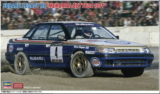 SUBARU LEGACY RS "MEMORIAL BETTEGA" 1991 KIT 1:24 Scala 1:24 Hasegawa