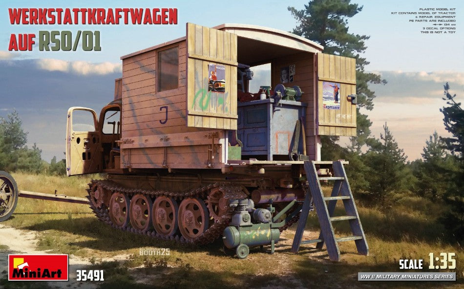 WERKSTATTKRAFTWAGEN Auf RSO/01 KIT 1:35 Scala 1:35 Miniart