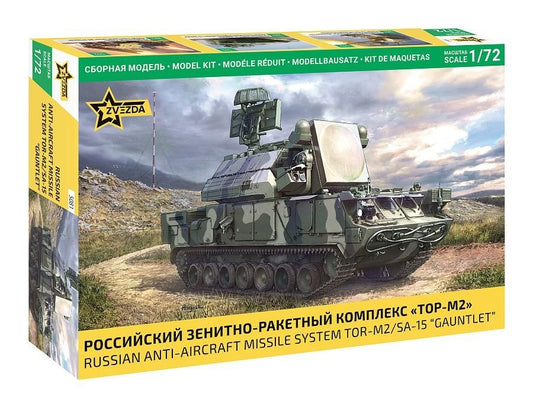 RUSSIAN ANTI-AIRCRAFT MISSILE SYSTEM TOR-M2/SA-15 GAUNTLET KIT 1:72 Scala 1:72 Zvezda