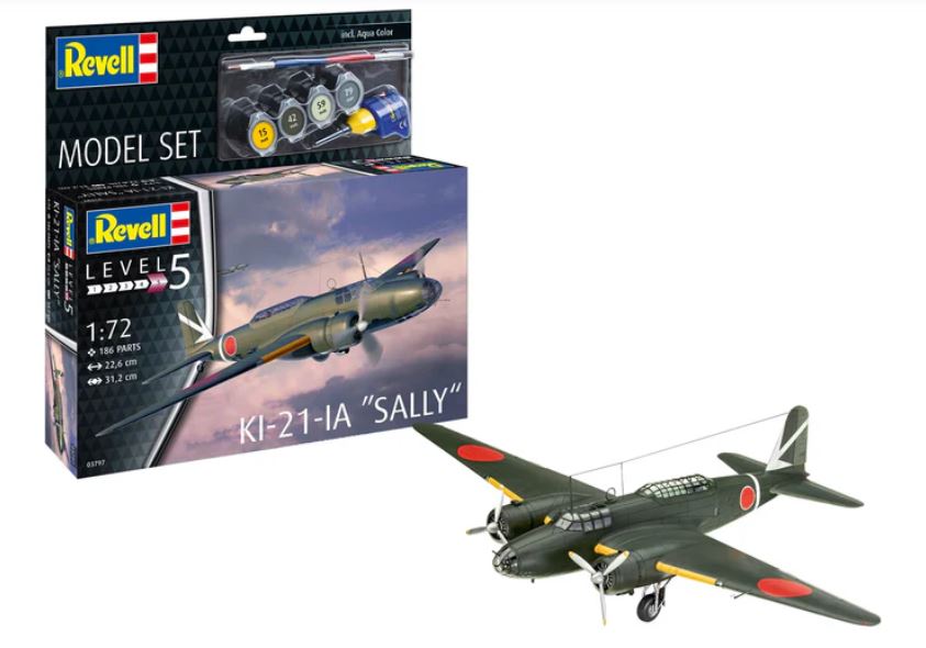 KI-21-IA "SALLY" MODEL SET KIT 1:72 Scala 1:72 Revell