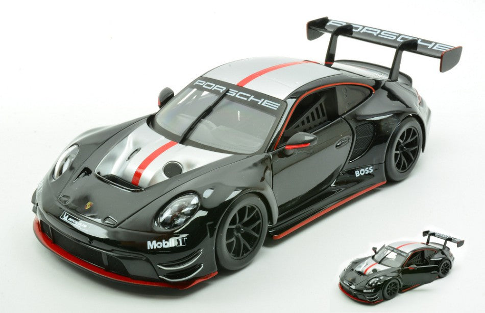 PORSCHE 911 GT3 R 2023 BLACK/SILVER 1:24 Scala 1:24 Burago
