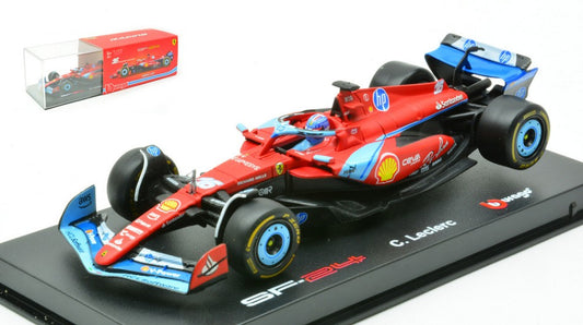 FERRARI SF-24 N.16 3rd MIAMI GP 2024 CHARLES LECLERC SIGNATURE 1:43 Scala 1:43 Burago