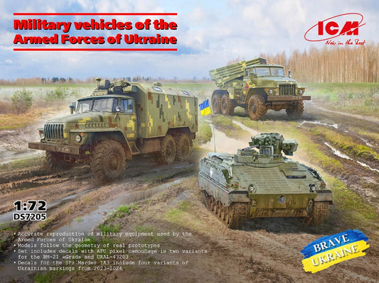 MILITARY VEHICLES OF THE ARMED FORCES OF UKRAINE SPz Marder KIT 1:72 Scala 1:72 ICM