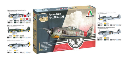 FOCKE WULF 190 A-7/A-8 ACES KIT 1:72 Scala 1:72 Italeri