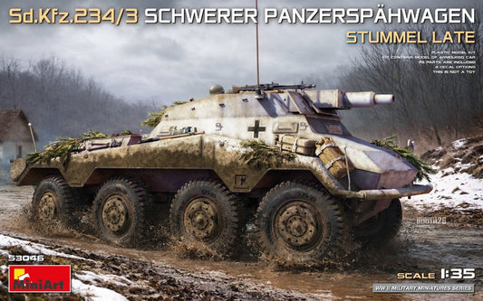 SD.KFZ.234/3 SCHWERER PANZERSPAHWAGEN STUMMEL LATE KIT 1:35 Scala 1:35 Miniart