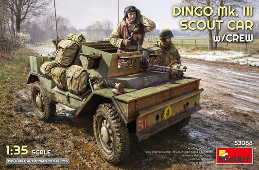 DINGO Mk.III SCOUT CAR W/CREW KIT 1:35 Scala 1:35 Miniart