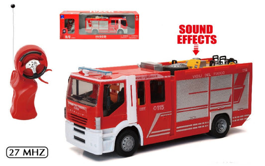 IVECO STRALIS VIGILI DEL FUOCO 27 MHz RADIOCOMANDO 1:24 Scala 1:24 New Ray
