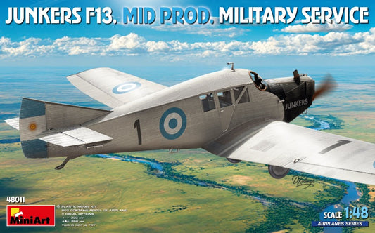 JUNKERS F13 MID PROD.MILITARY SERVICE KIT 1:48 Scala 1:48 Miniart
