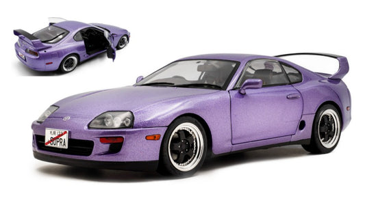 TOYOTA SUPRA MK4 (A80) SOLIDO WORKS 1993 PURPLE 1:18 Scala 1:18 Solido