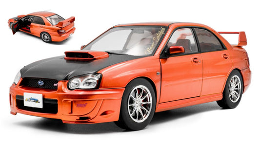 SUBARU IMPREZA WRX STI 2003 MET.ORANGE 1:18 Scala 1:18 Solido
