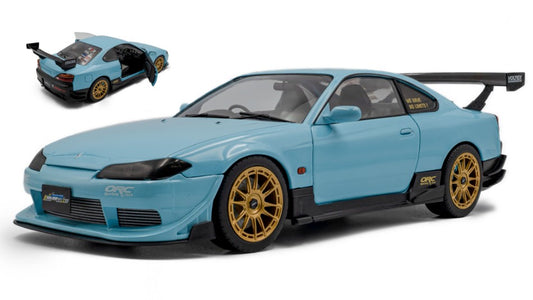 NISSAN SILVIA (S15) SPEC-R AERO SOLIDO WORKS 1999 BABY BLUE 1:18 Scala 1:18 Solido
