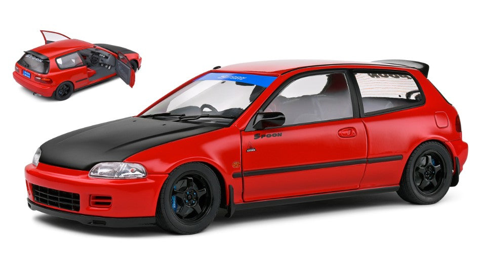HONDA CIVIC (EG6) SPOON VERSION 1991 RED 1:18 Scala 1:18 Solido
