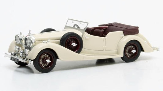 ALVIS 4.3 LITRE CROSS & ELLIS TOURER WHITE/BROWN 1938 1:43
 Scala 1:43 Matrix Scale Models