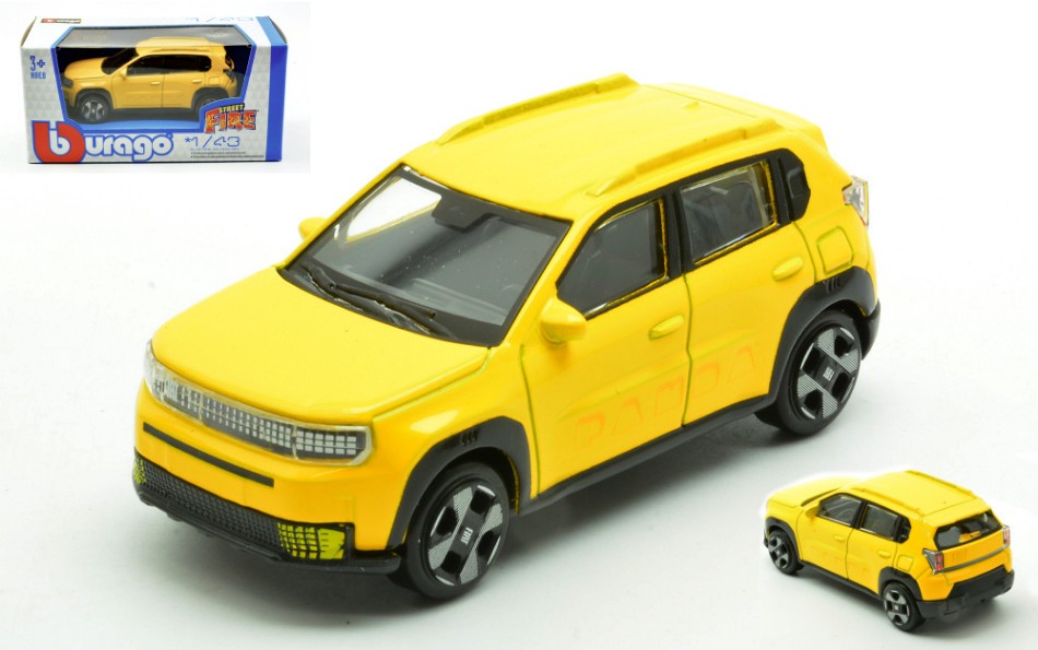 FIAT PANDA EV 2024 YELLOW 1:43 Scala 1:43 Burago