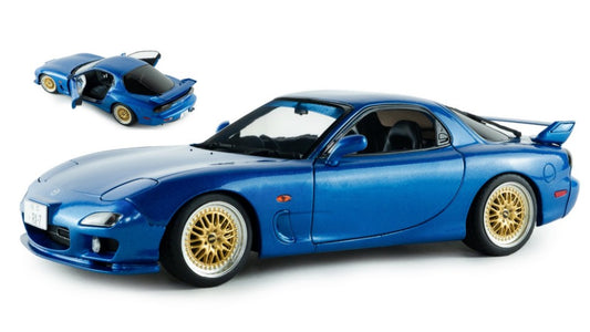 MAZDA RX7 FD3S INNOCENT BLUE MICA 1999 1:18 Scala 1:18 Solido