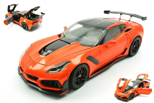 CHEVROLET CORVETTE ZR1 2019 ORANGE/BLACK 1:18
 Scala 1:18 Ixo Model