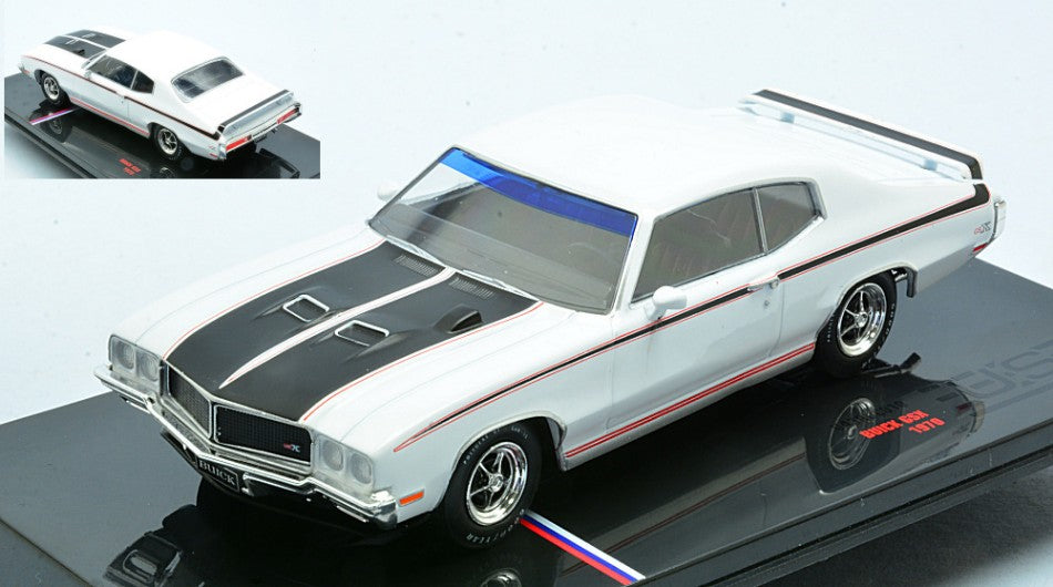 BUICK GSX 1970 WHITE/BLACK 1:43 Scala 1:43 Ixo Model