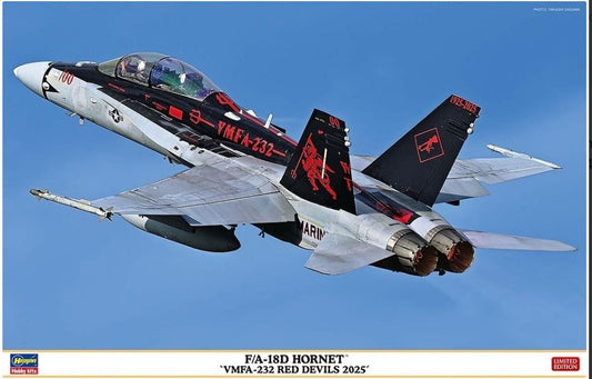 F/A-18D HORNET "VMFA-232 RED DEVILS 2025" KIT 1:48 Scala 1:48 Hasegawa