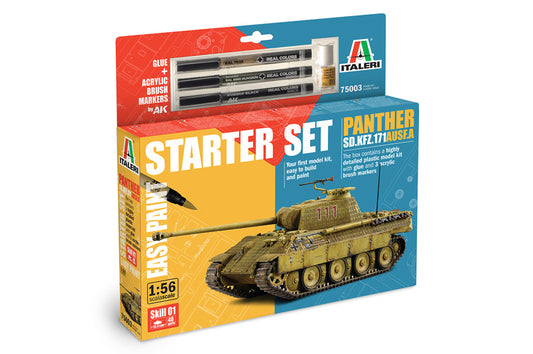 PANTHER Sd.Kfz.171 Ausf.A MODEL SET KIT 1:56 Scale Varie Italeri